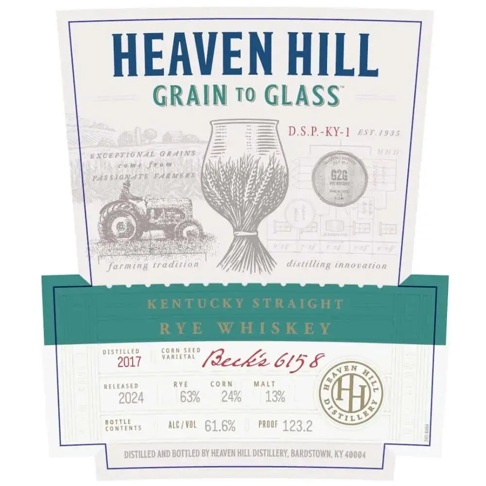 Heaven Hill Grain to Glass Straight Rye Whiskey - Image 2