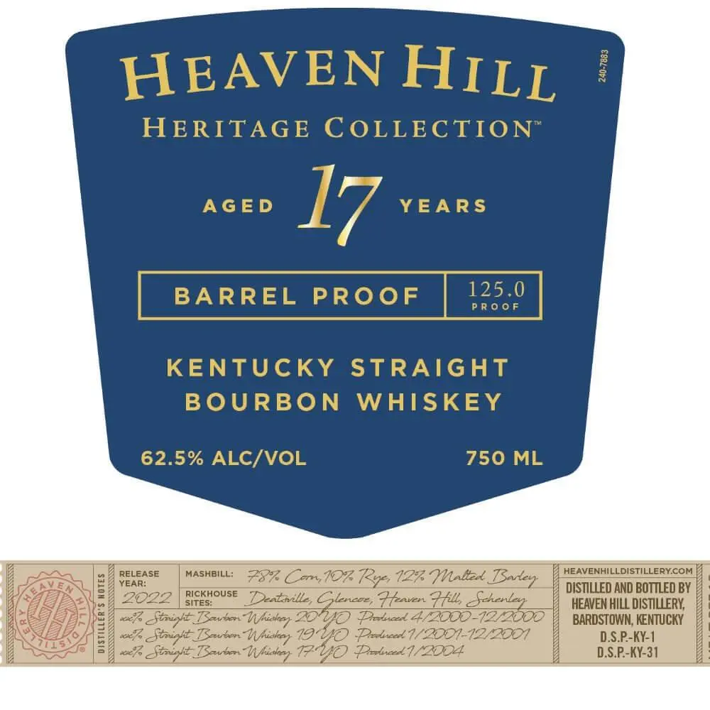 Heaven Hill Heritage Collection 17 Year Old Bourbon 1st Edition - Image 2