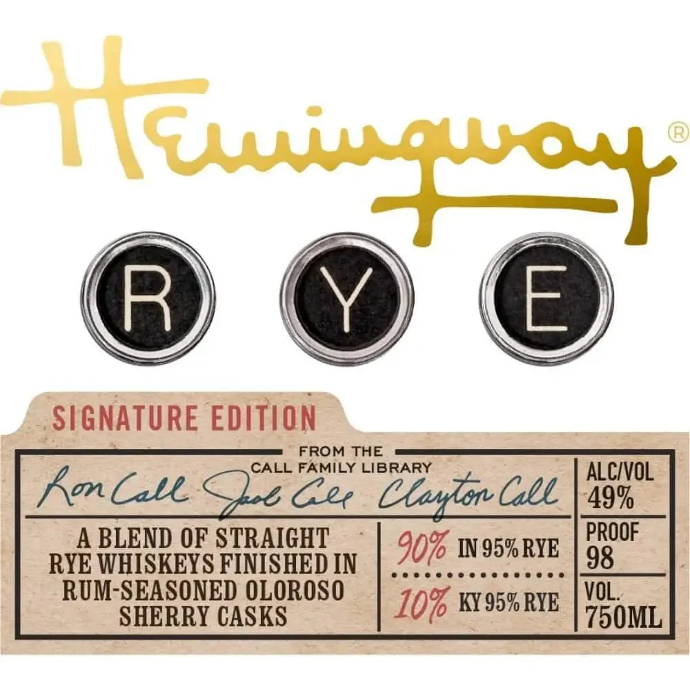 Hemingway Signature Edition Rye Whiskey - Image 2