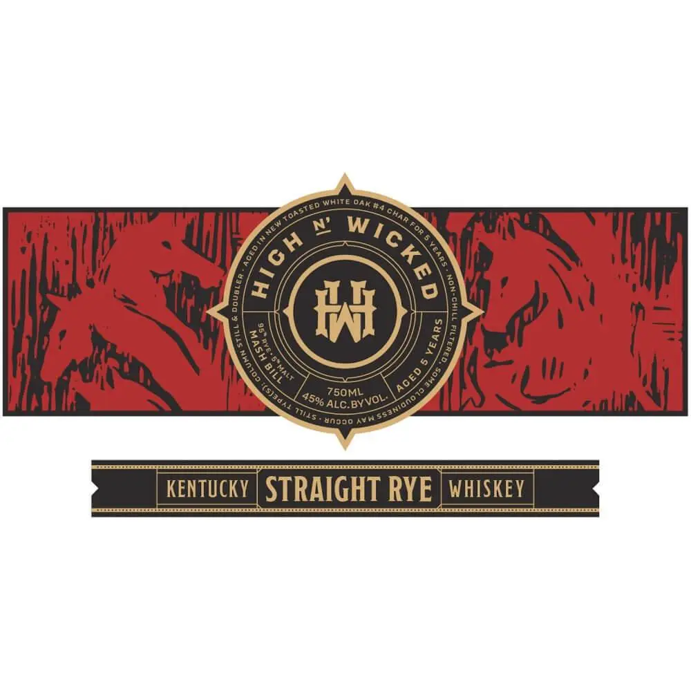 High N’ Wicked 5 Year Old Kentucky Straight Rye Whiskey - Image 2