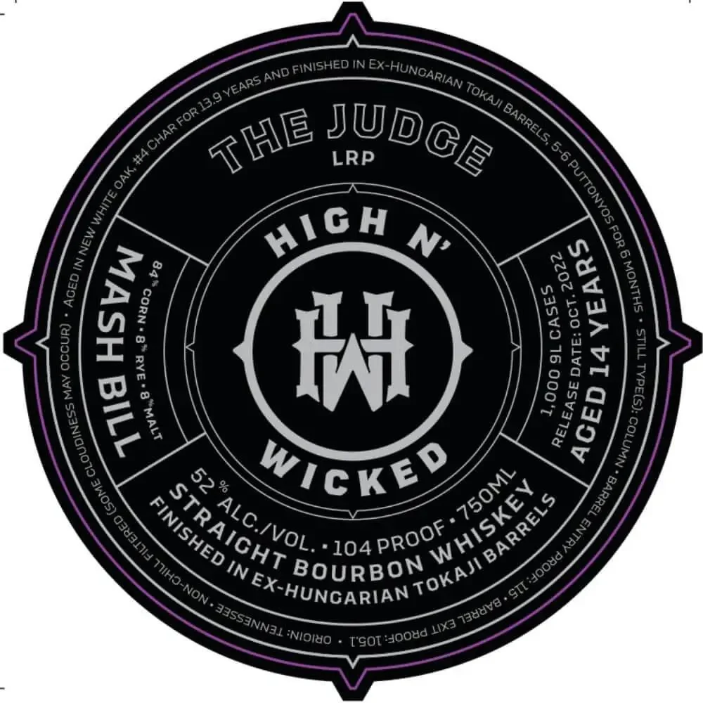 High N’ Wicked The Judge Straight Bourbon