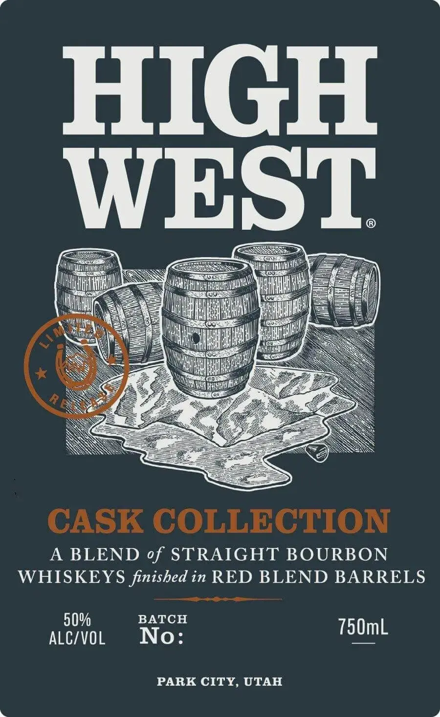 High West Cask Collection Straight Bourbon Whiskey Red Blend Barrel Finished
