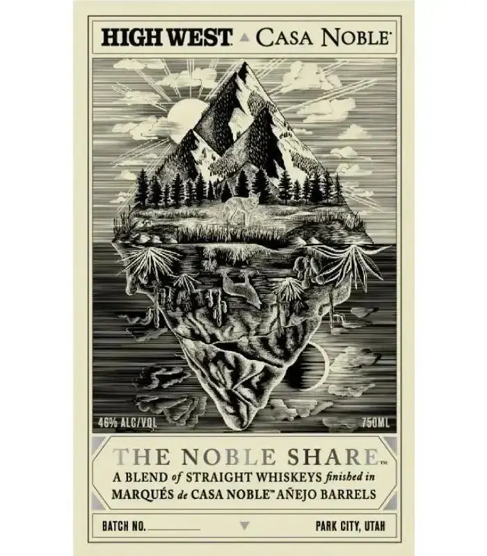 High West x Casa Noble The Noble Share Straight Whiskey 750mL - Image 2