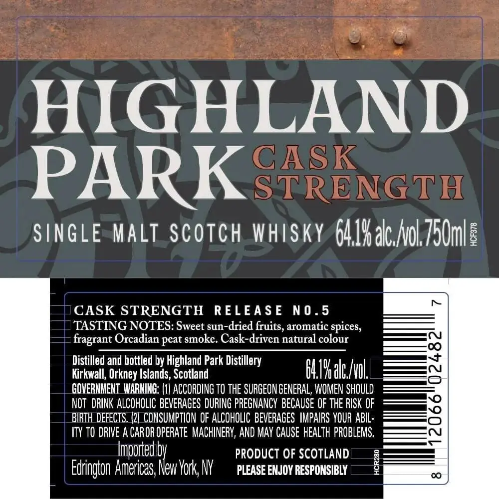 Highland Park Cask Strength Release No. 5 - Image 2