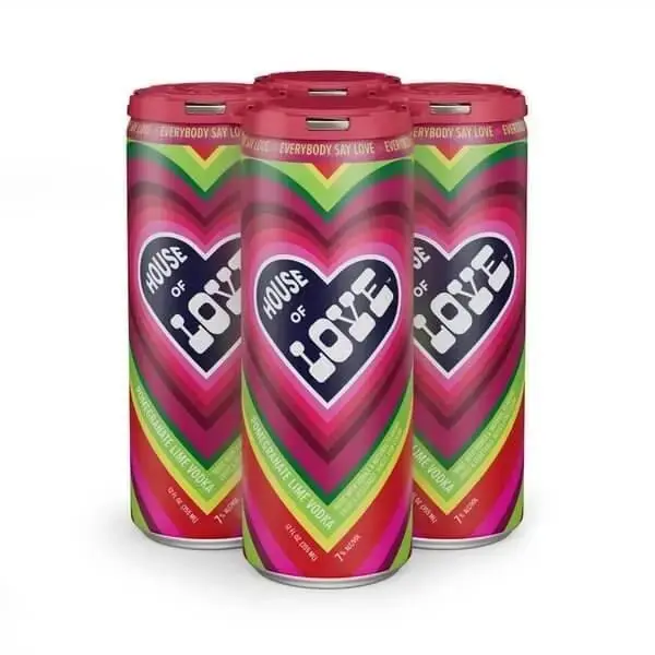 House Of Love Cocktails - Pomegrante Lime Vodka 4 Pack