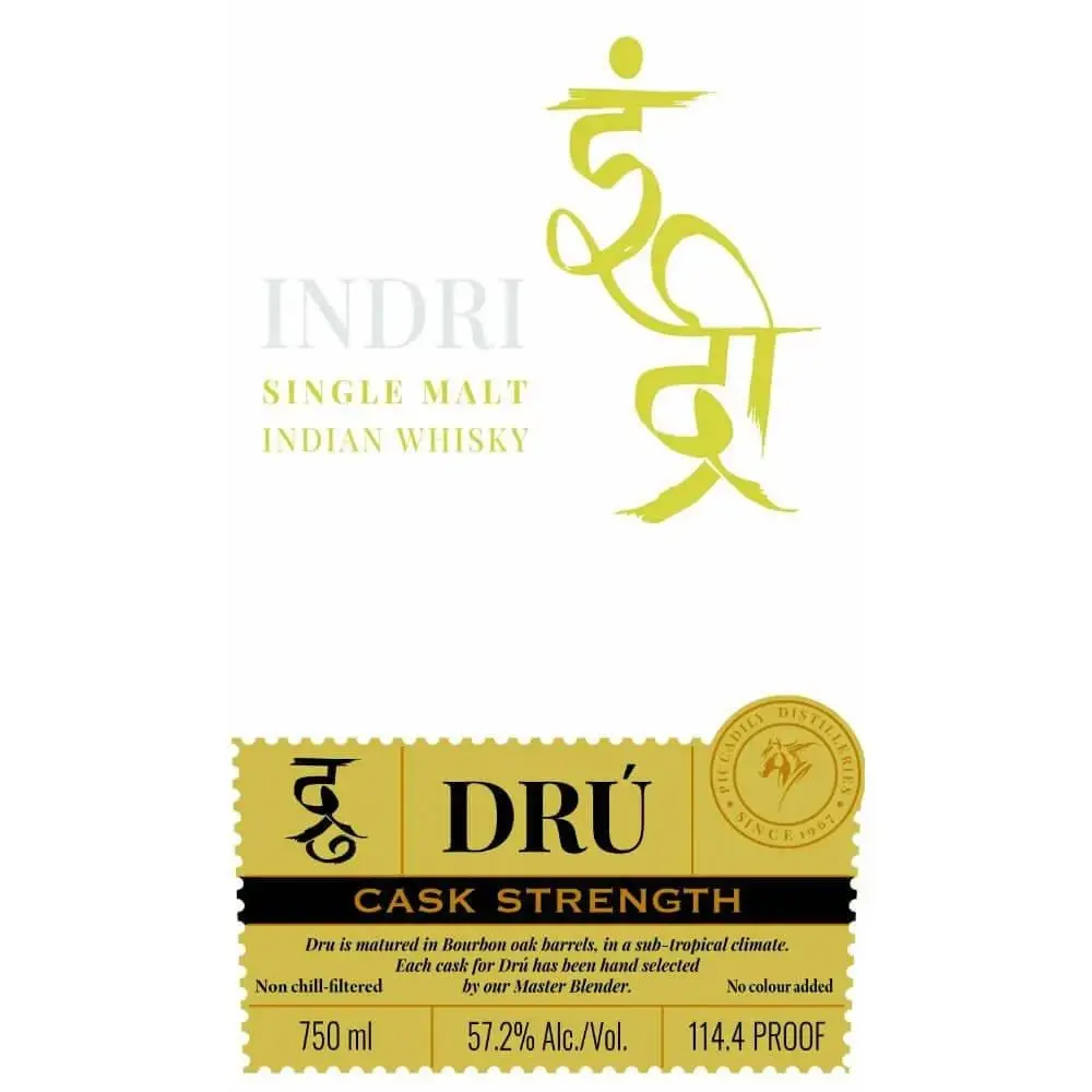 Indri Drú Cask Strength Single Malt Indian Whisky - Image 2