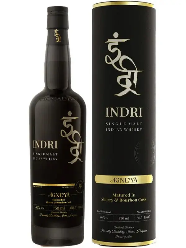 Indri-Trini Agneya Single Malt Indian Whisky Sherry & Bourbon Cask