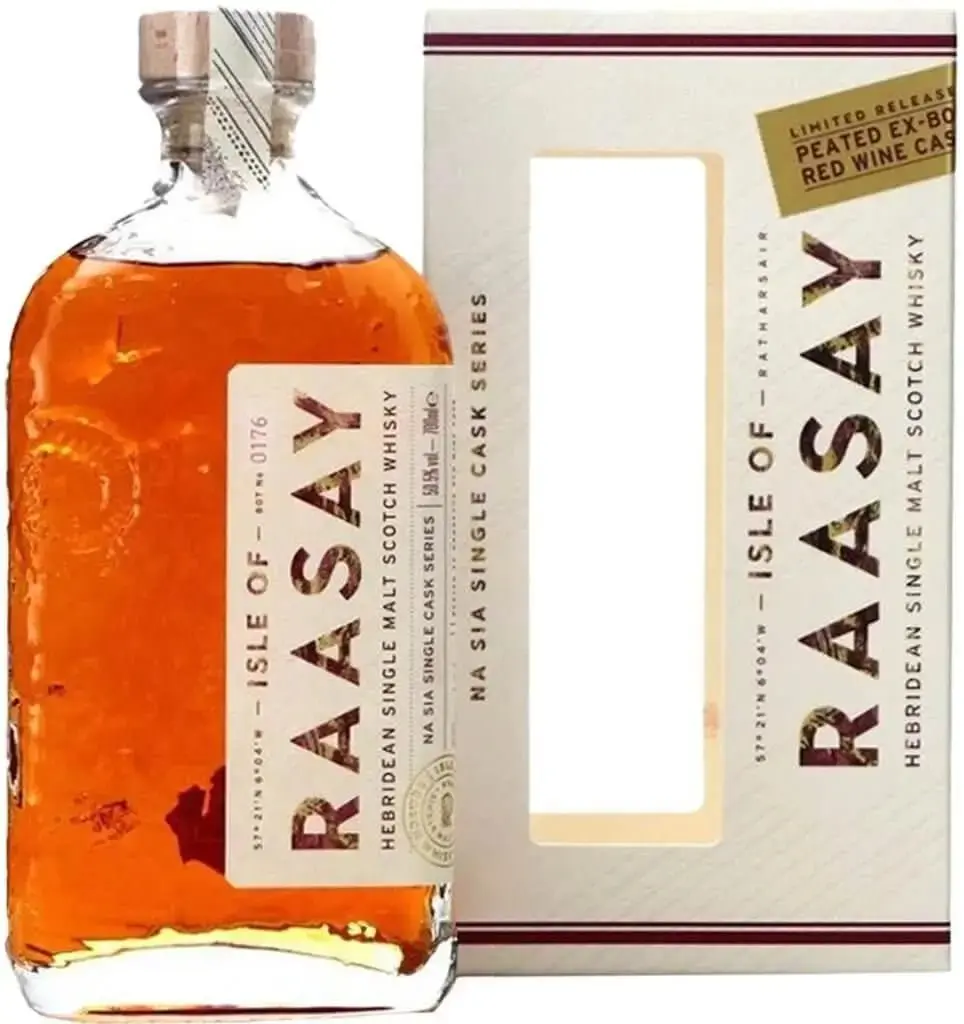 Isle of Raasay Peated Ex-Bordeaux Red Wine Single Cask Single Malt Whisky 700ml