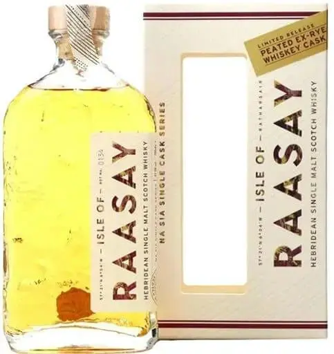 Isle of Raasay Peated Ex-Rye Whiskey Single Cask Hebridean Single Malt Scotch Whisky 700ml
