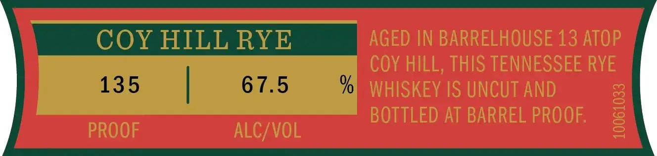 Jack Daniel’s Coy Hill Rye 2026 Special Release Single Barrel Barrel Proof Tennessee Rye Whiskey