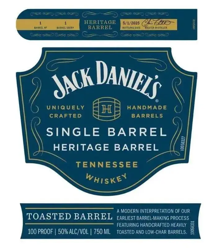 Jack Daniel’s Heritage Toasted Single Barrel 2025 Release 750mL - Image 2
