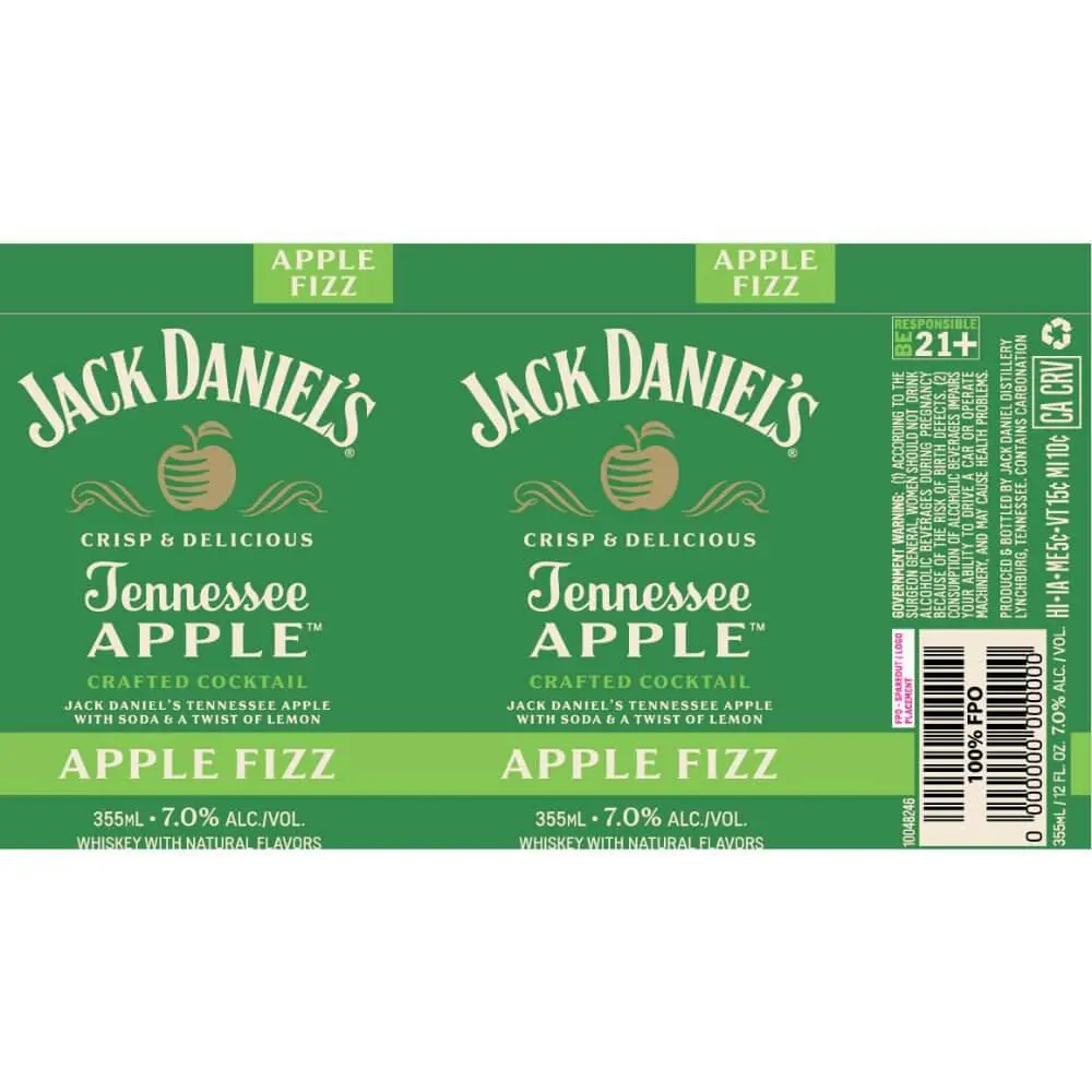 Jack Daniel's Apple Fizz Crafted Cocktail - Image 3