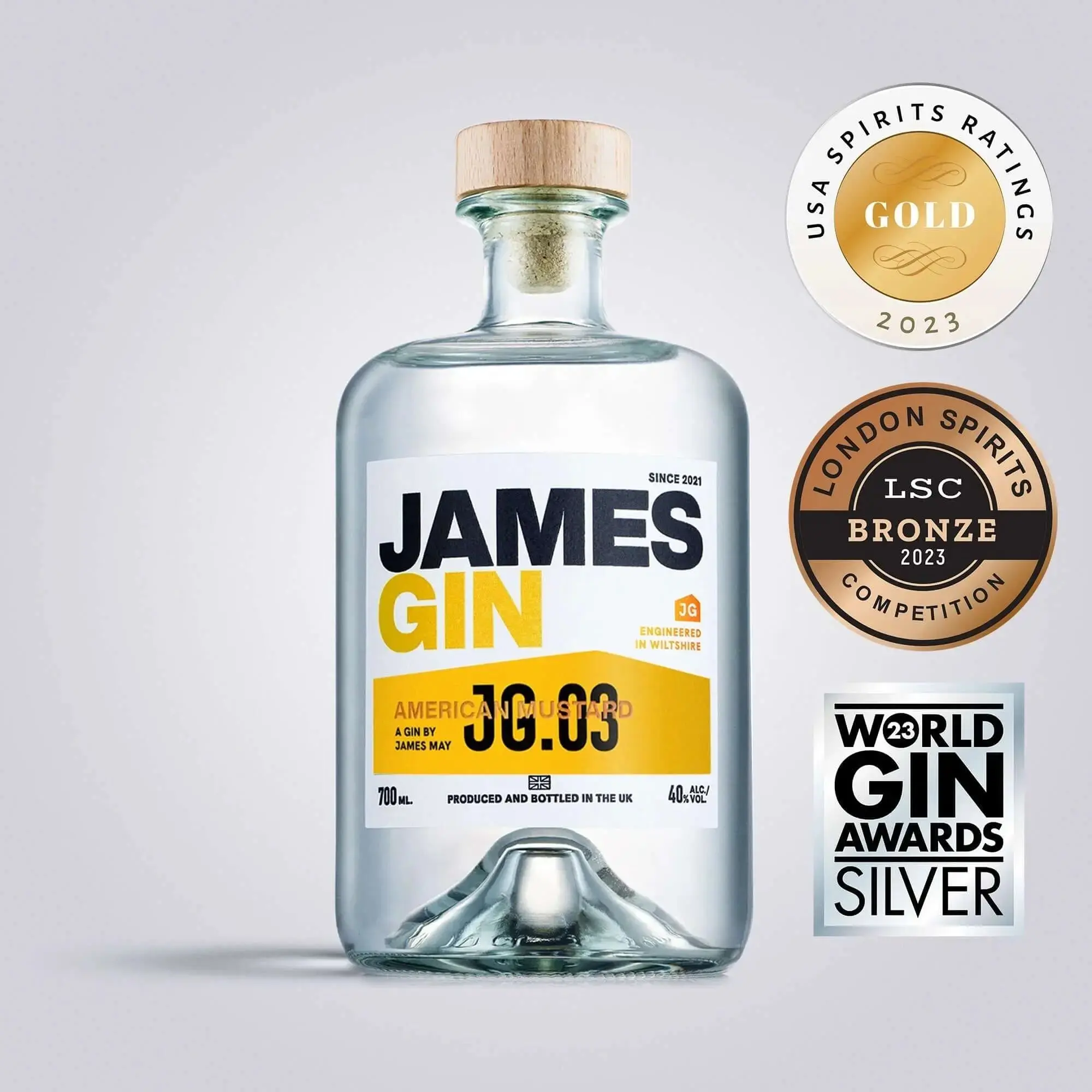 James Gin American Ramstud 700mL W/ Souvenir Gift Key Chain - Image 2