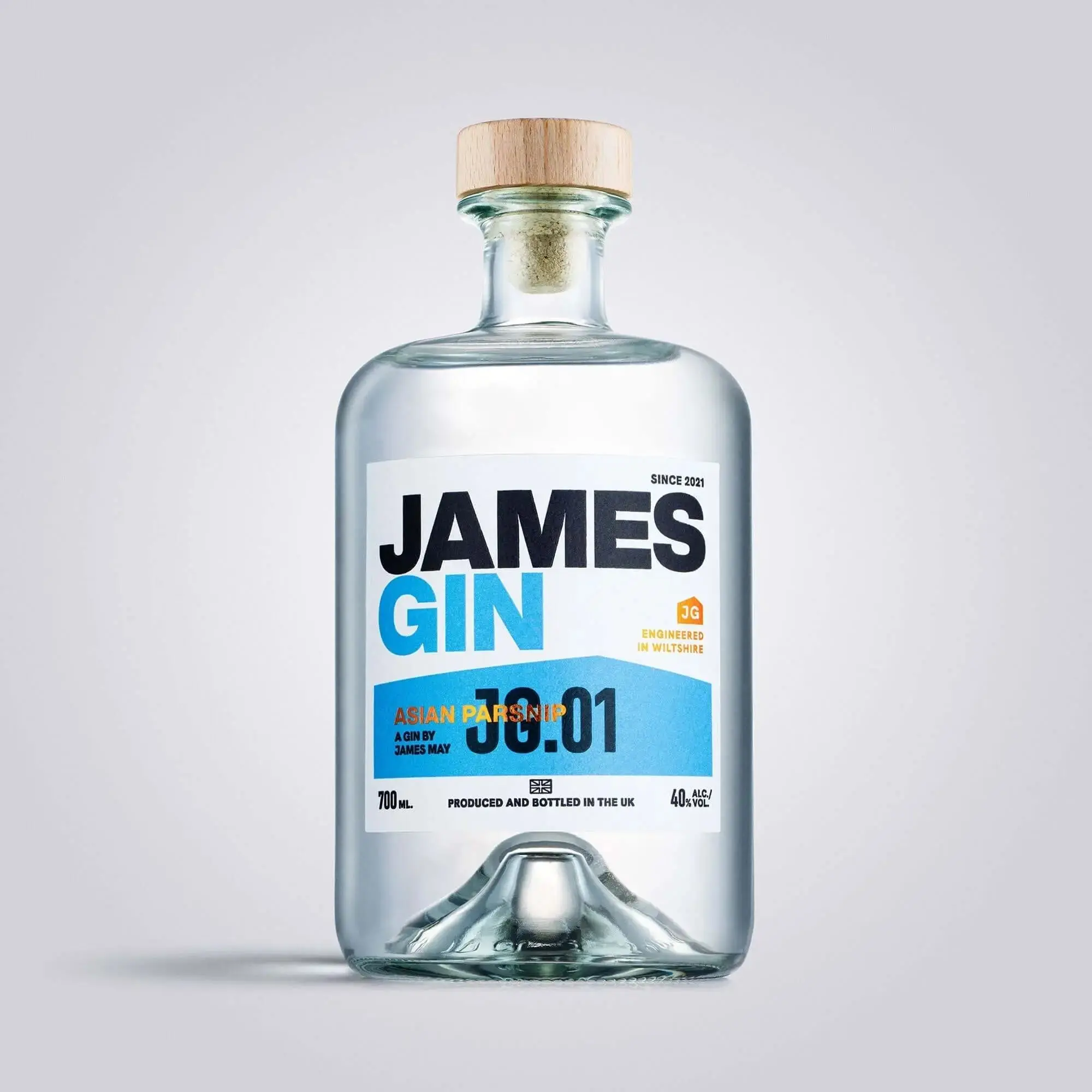 James Gin Asian Parsnip 700mL 80 Proof W/ Souvenir Gift Key Chain