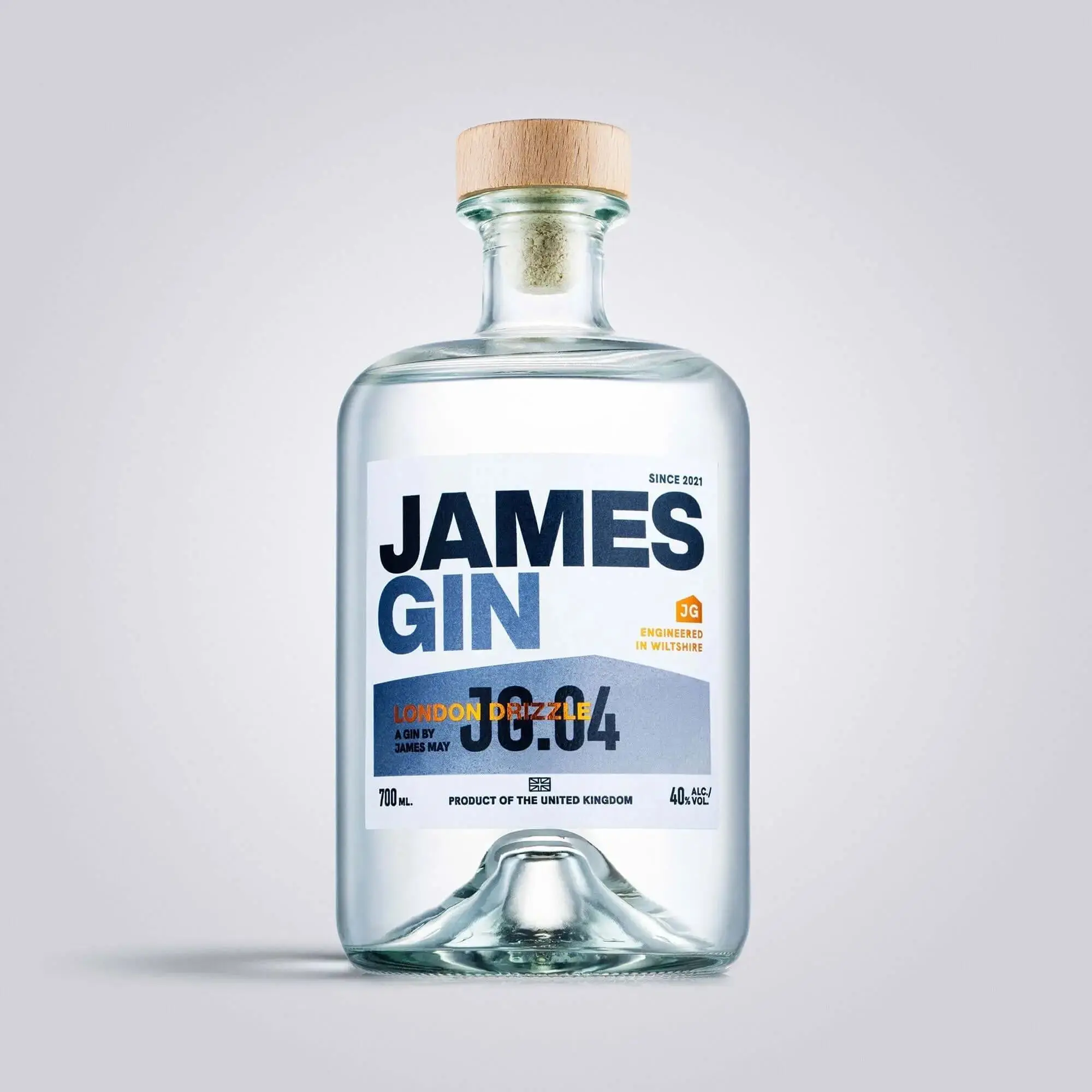 James Gin London Drizzle 700mL 80 Proof W/ Souvenir Gift Key Chain