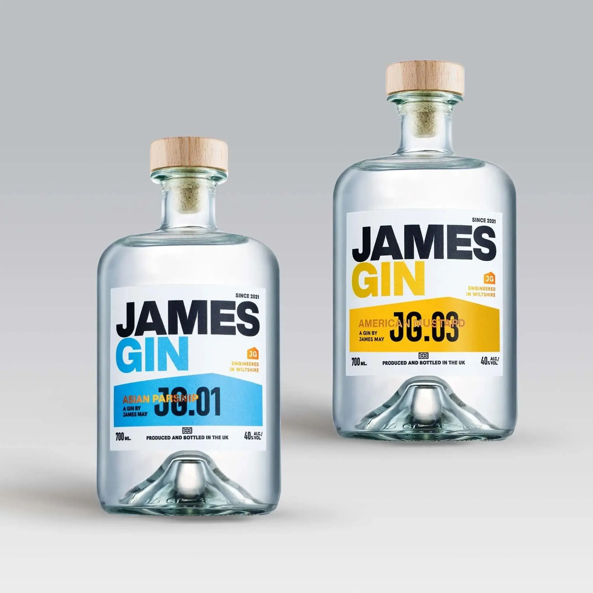 James Gin The Hedge 2 Bottle Bundle W/ Souvenir Gift Key Chain