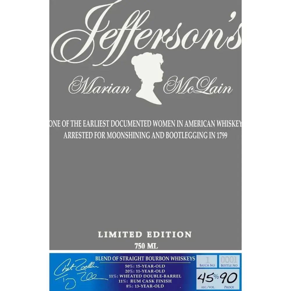 Jefferson’s Marian McLain Blended Bourbon Limited Edition - Image 2