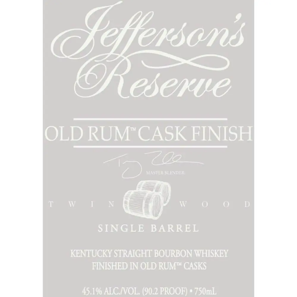 Jefferson's Reserve Old Rum Cask Finish Single Barrel - Image 2