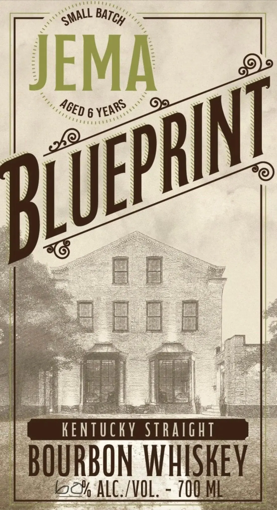 Jema Blueprint Kentucky Straight Bourbon Whiskey Small Batch, Aged 6 Years