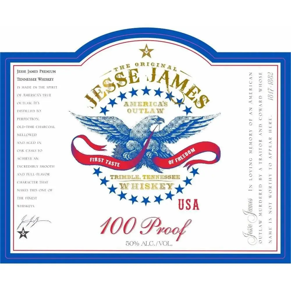 Jesse James 100 Proof Tennessee Whiskey