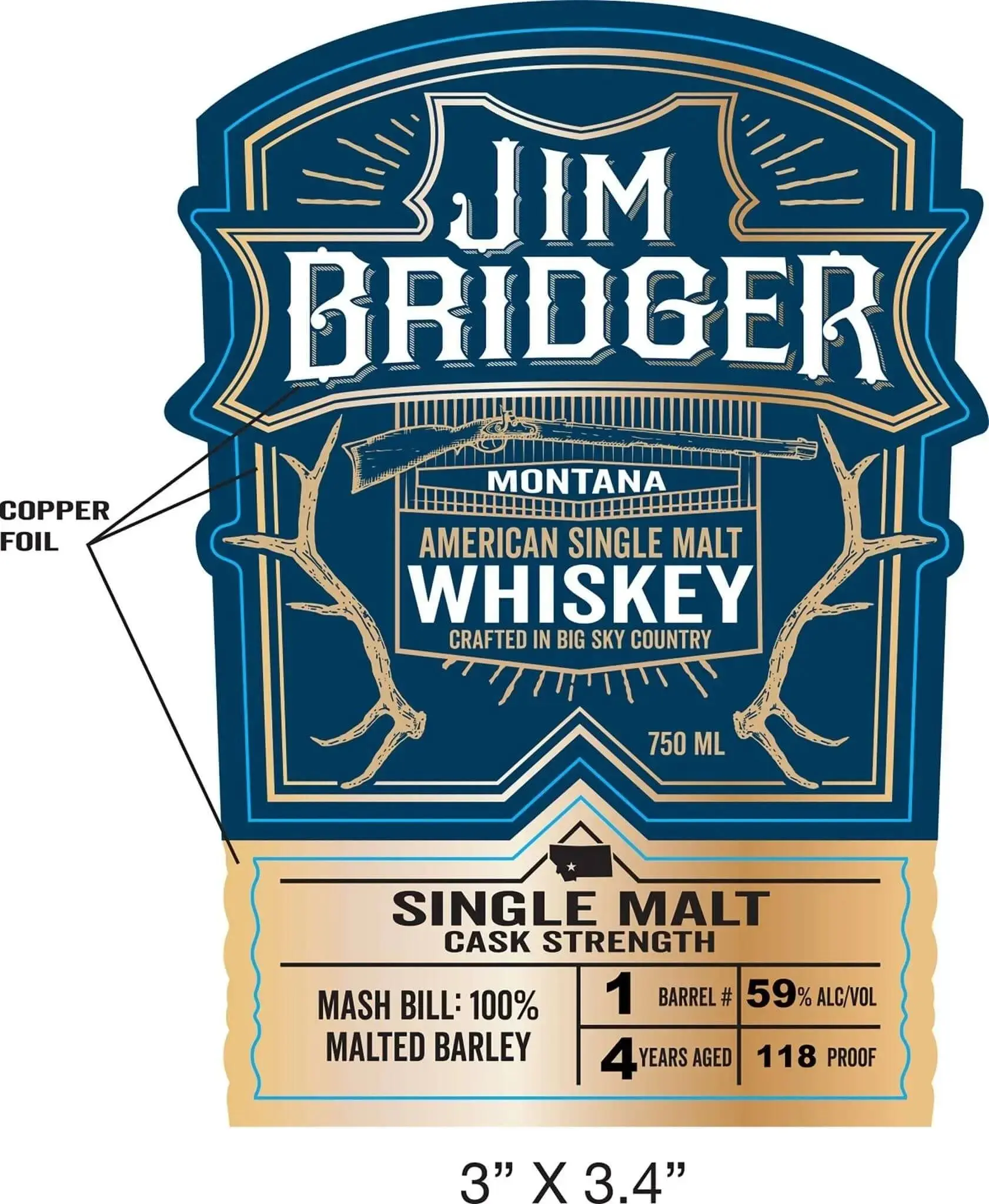 Jim Bridger American Single Malt Whiskey
