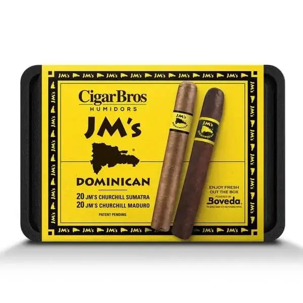 JM's 40 Premium Cigars Set + Personal Humidor by CigarBros