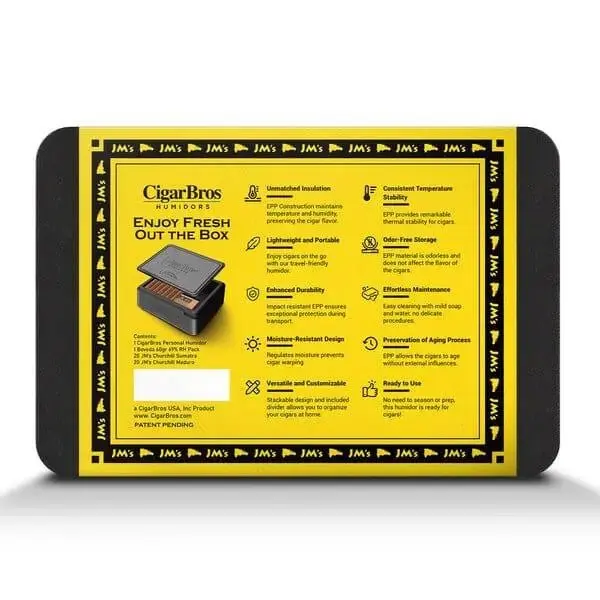 JM's 40 Premium Cigars Set + Personal Humidor by CigarBros - Image 2