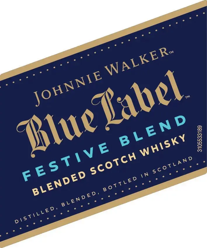 Johnnie Walker Blue Label Festive Blend Blended Scotch Whisky Limited Edition