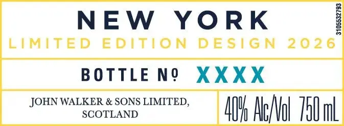 Johnnie Walker Blue Label New York Limited Edition 2026