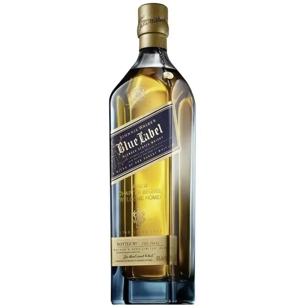 Johnnie Walker Blue Label 'To a Big Step In Your Career' Engraved Bottle
