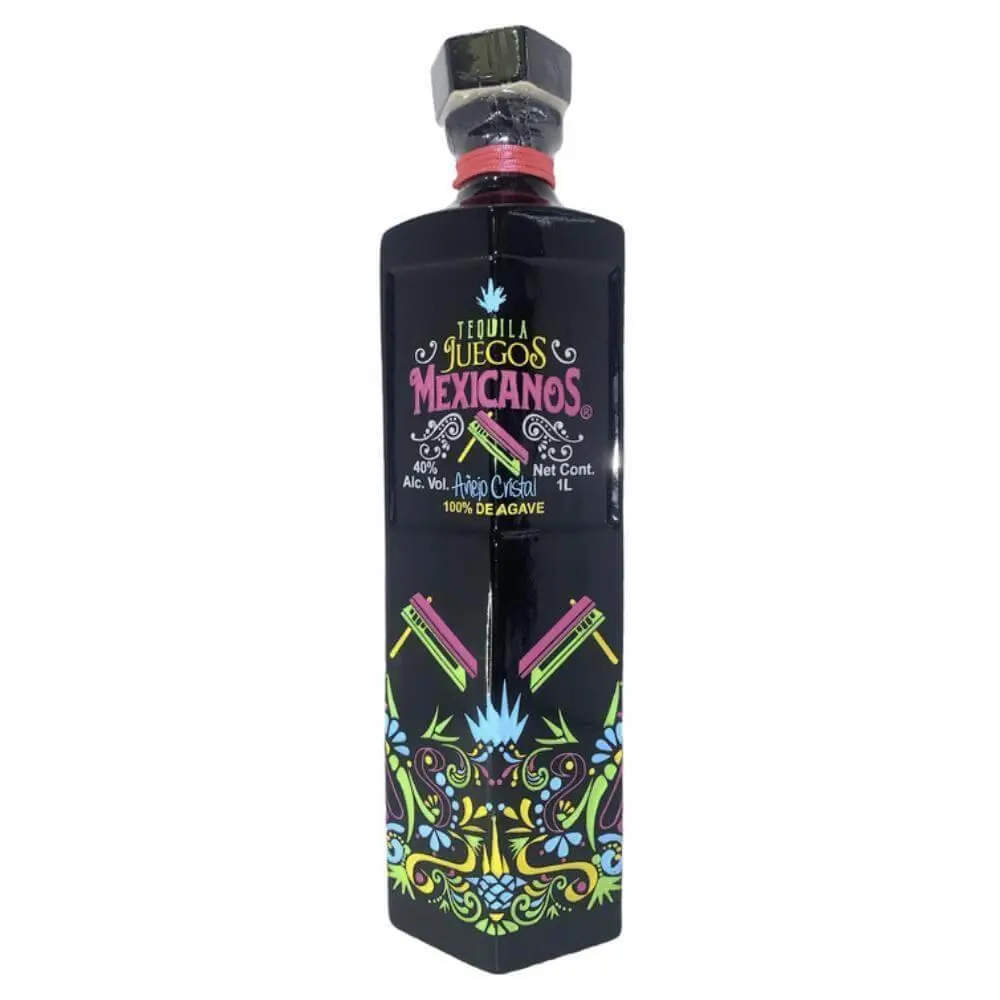 Juegos Mexicanos Añejo Cristal Tequila 1L