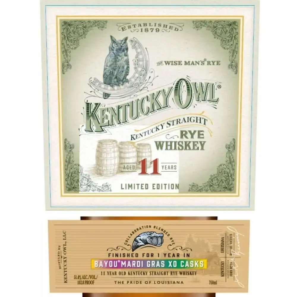 Kentucky Owl Mardi Gras Limited Edition 11 Year Straight Rye - Image 2