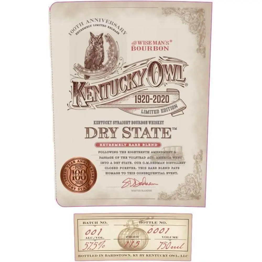 Kentucky Owl Dry State 100th Anniversary Edition - Image 2