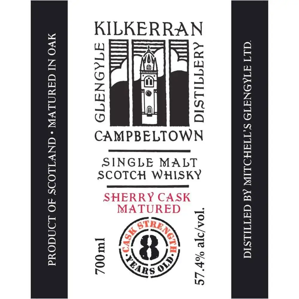 Kilkerran 8 Year Old Cask Strength Sherry Cask Matured 57.4 Proof