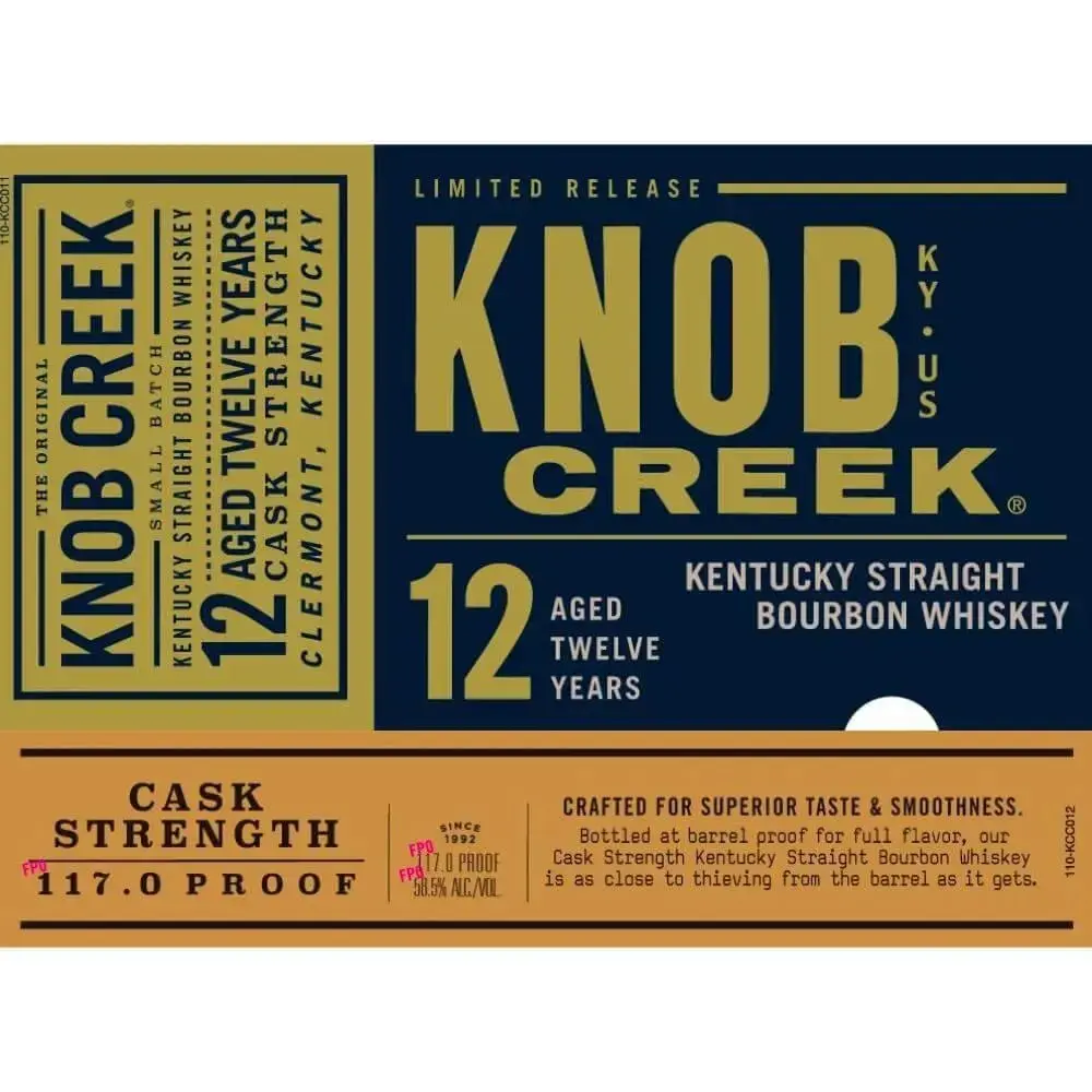 Knob Creek 12 Year Old Cask Strength