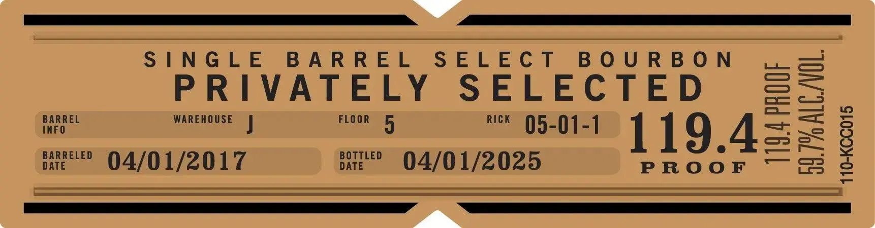 Knob Creek Cask Strength Single Barrel Select Bourbon Whiskey - Image 2