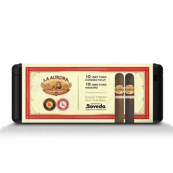 La Aurora 20 Premium Cigars Set & Cutter + Personal Humidor by CigarBros - Image 3