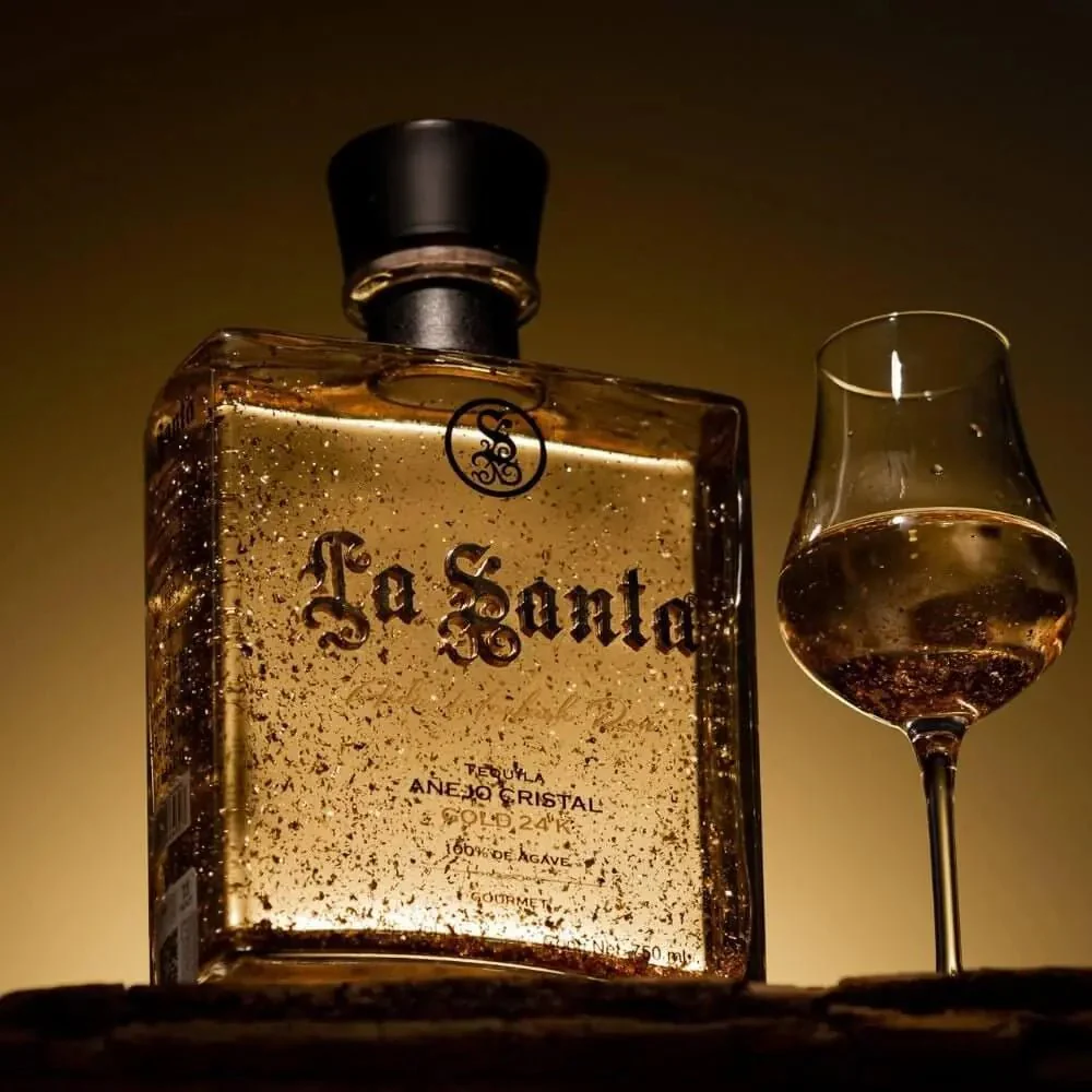 La Santa Tequila 24K Gold Anejo - Image 2