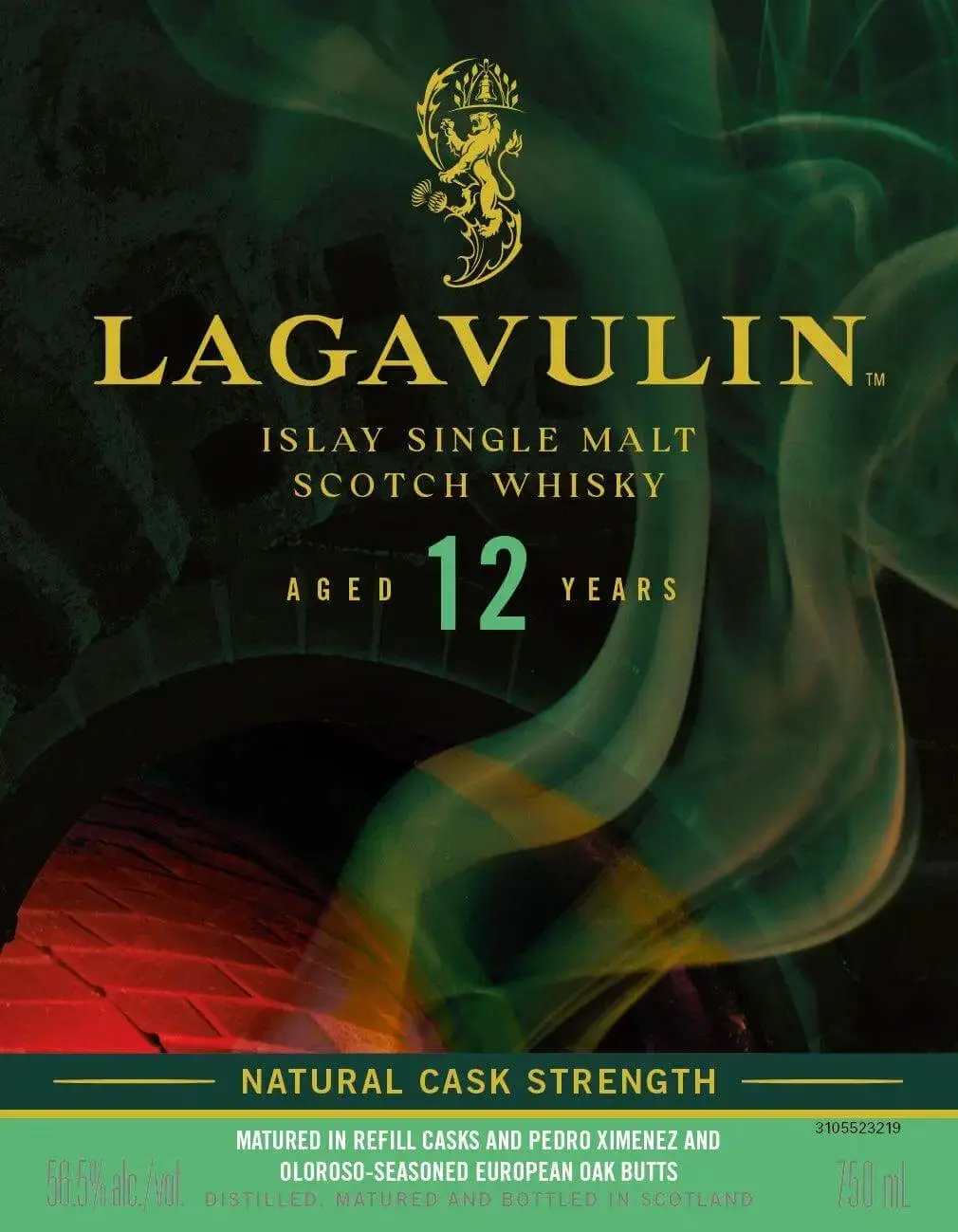 Lagavulin 12 Year Old Natural Cask Strength Islay Single Malt Scotch Whisky
