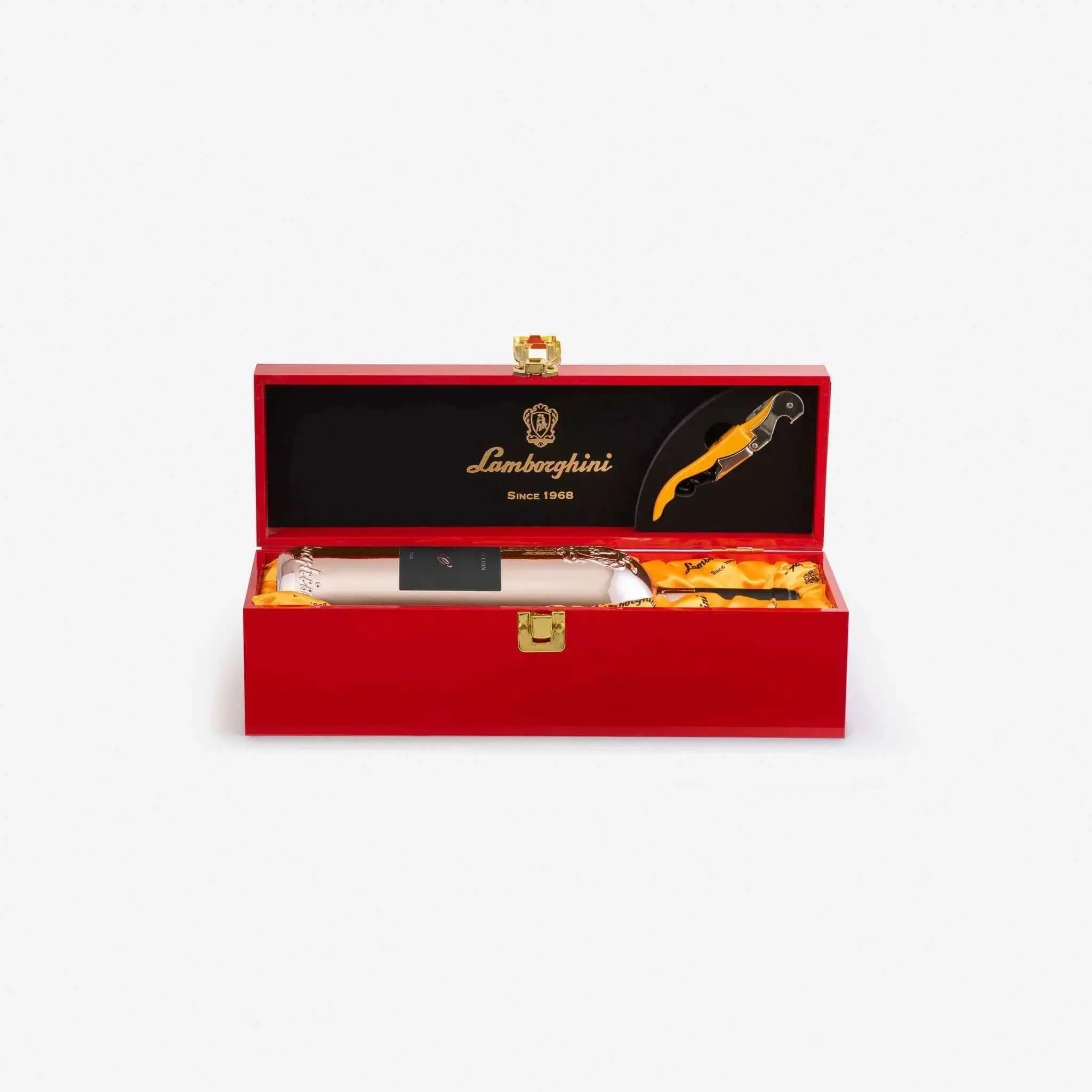 Lamborghini Luxe: Rose with Gift Box & Corkscrew - Image 2