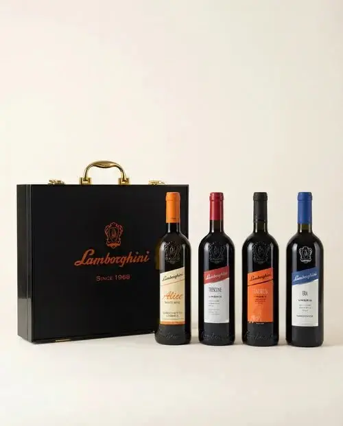 Lamborghini Ultimate Wine Gift Set – Trescone, Era, Taurus, Alice with Luxury Gift Case