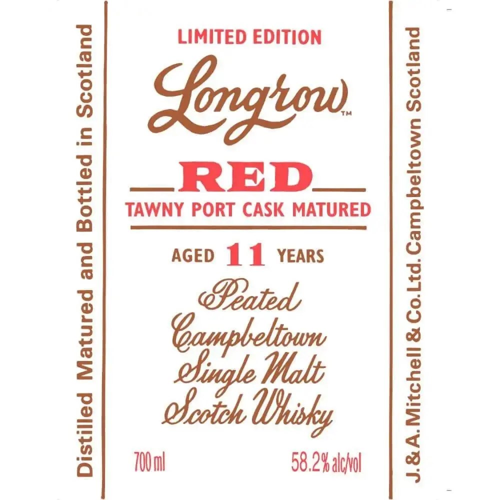 Longrow Red 11 Year Old Tawny Port Cask Matured Scotch - Image 2