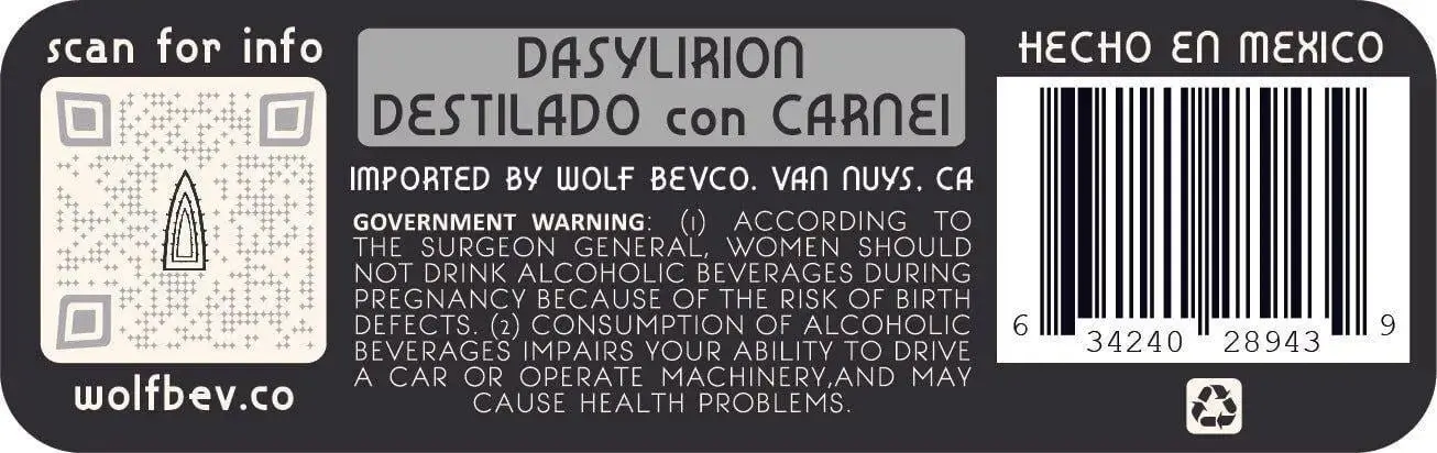 Lucero Dasylirion Destilado con Carne - Desert Spoon Distilled with Deer - Image 2