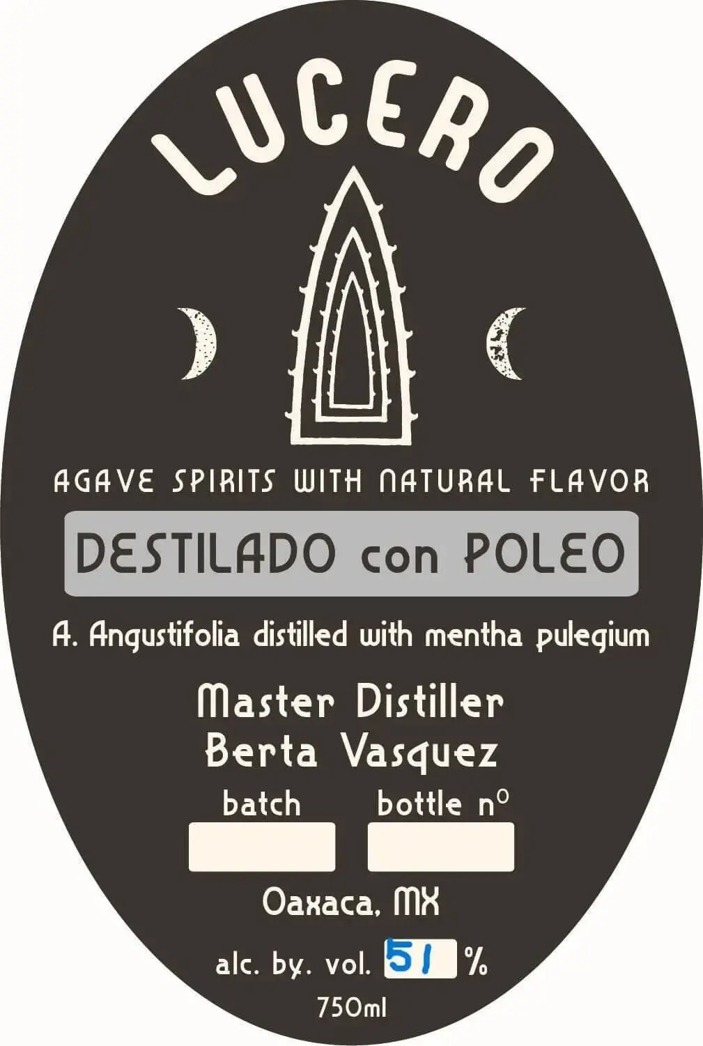 Lucero Destilado con Poleo - A. Angustifolia Distilled with Mentha Pulegium