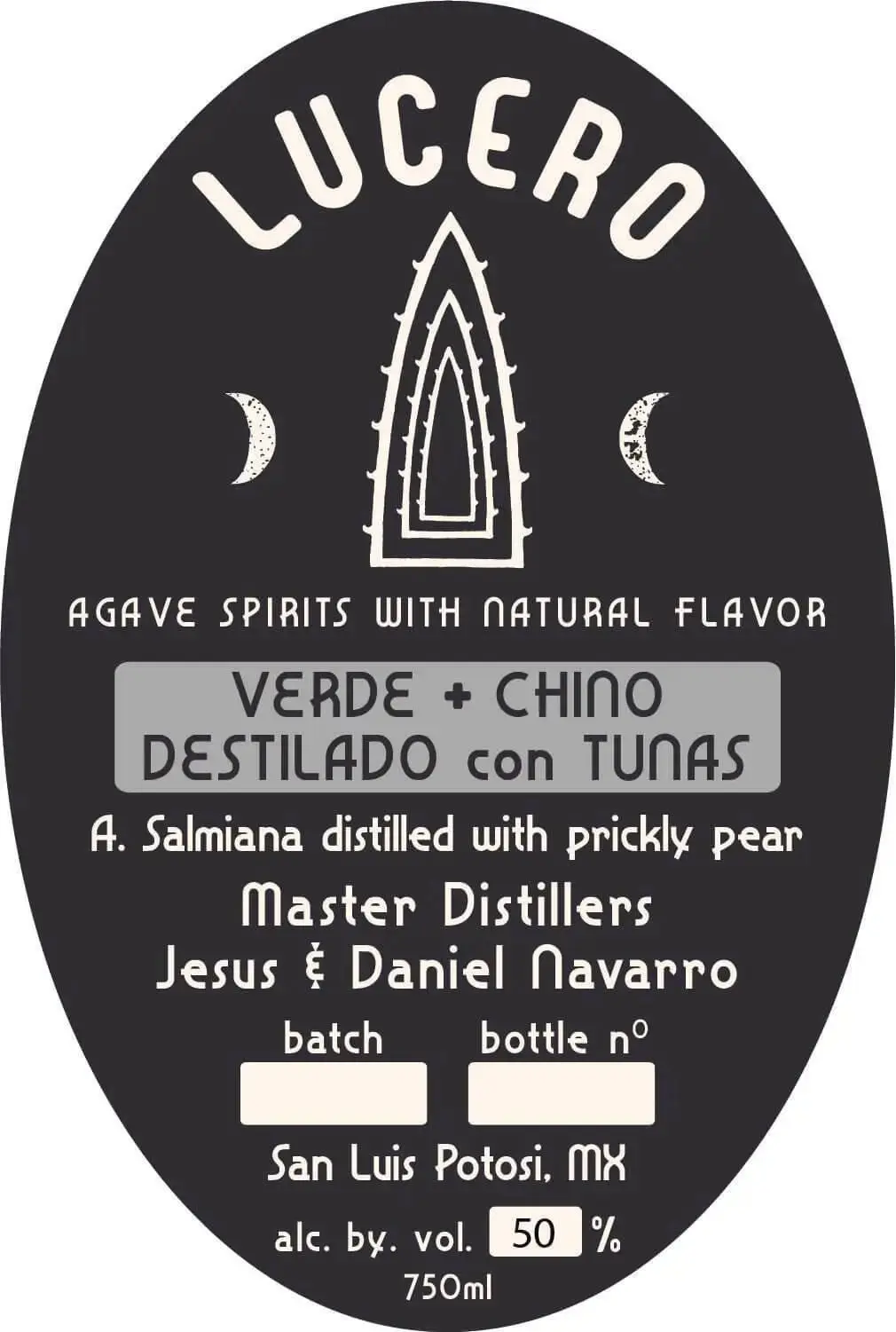 Lucero Verde + Chino Destilado con Tunas - A. Salmiana Distilled with Prickly Pear