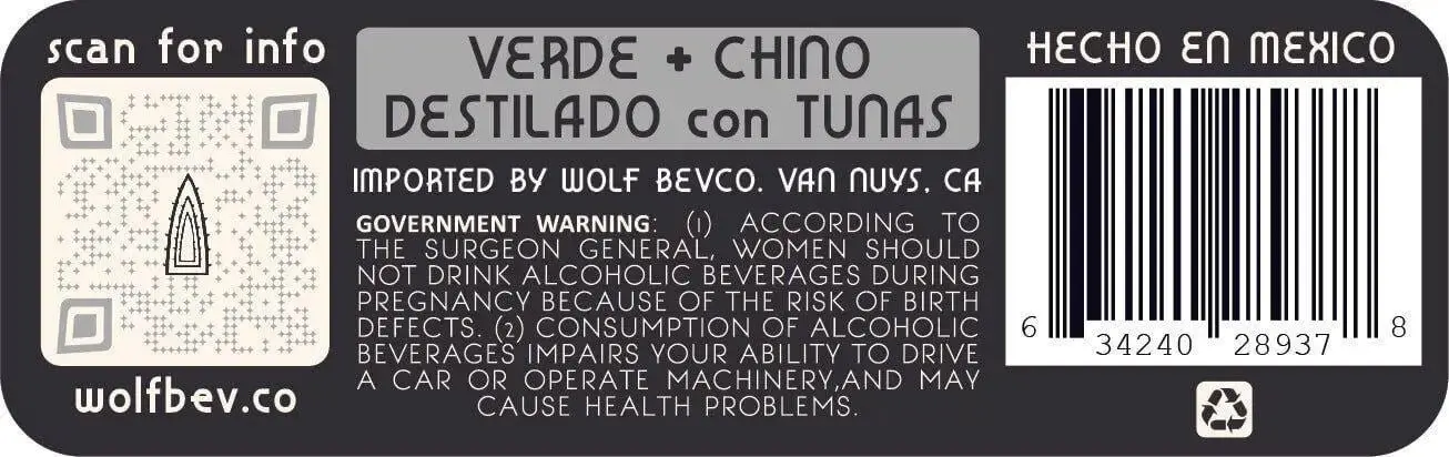 Lucero Verde + Chino Destilado con Tunas - A. Salmiana Distilled with Prickly Pear - Image 2
