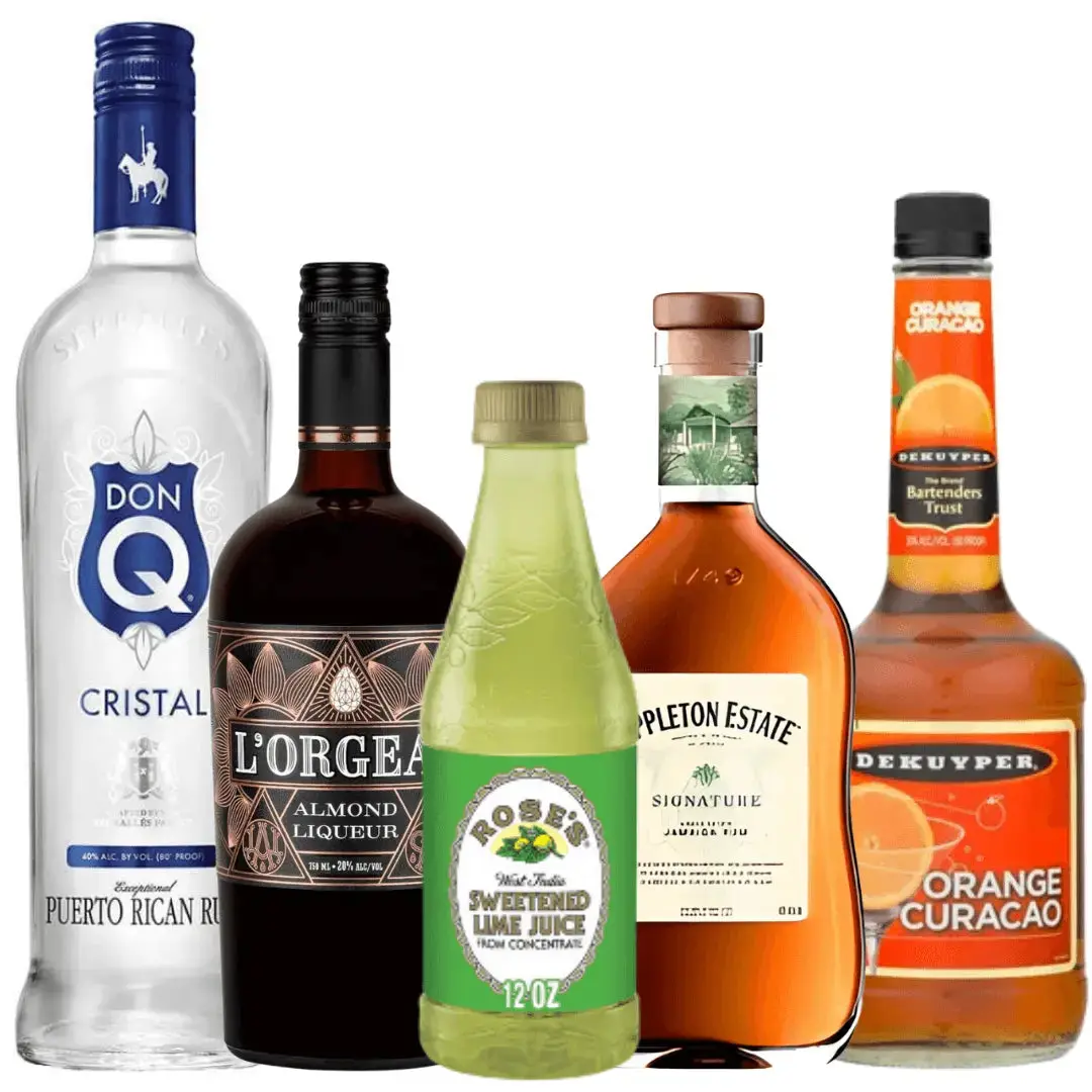 Mai Tai Cocktail Kit: Don Q, De Kuyper, Rose’s, L'Orgeat, Appleton Rum