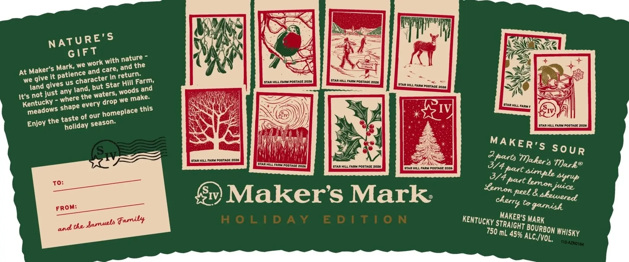Maker’s Mark Holiday Edition Kentucky Straight Bourbon Whiskey - Image 2