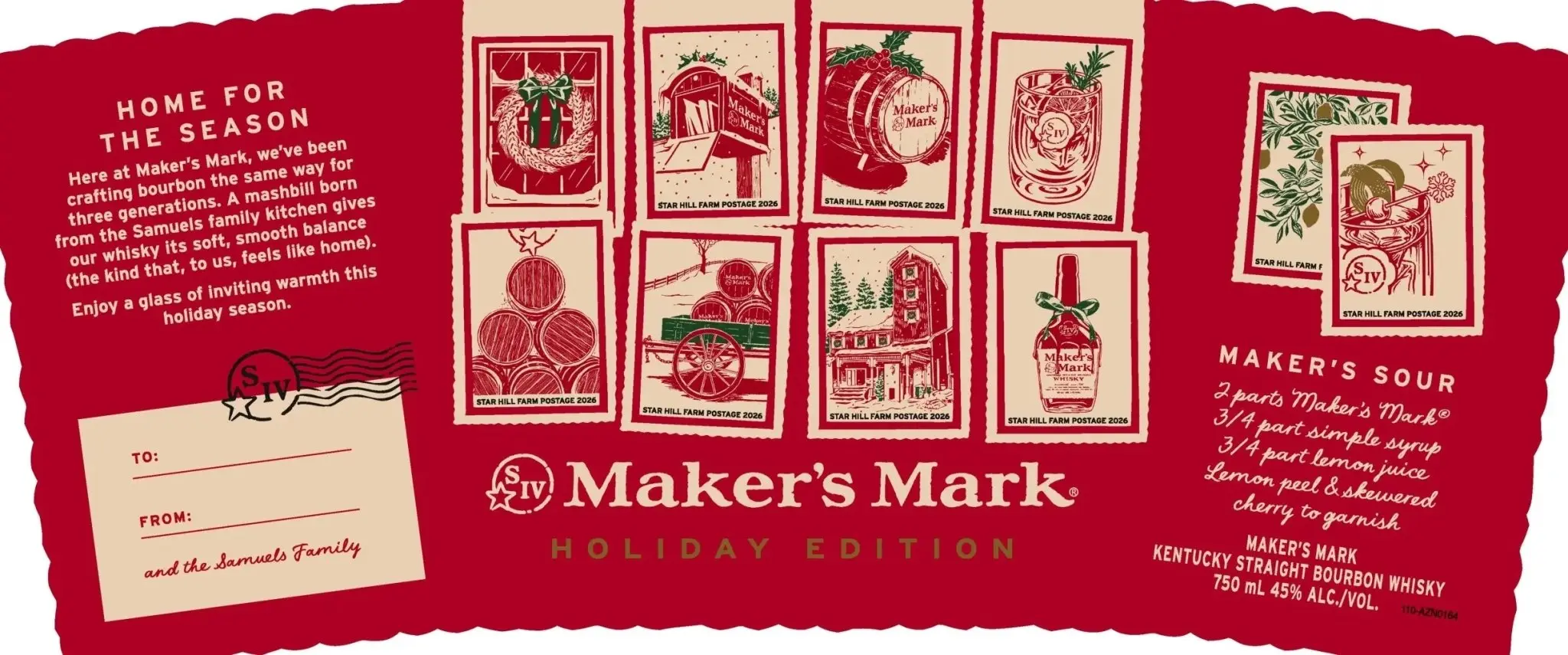 Maker’s Mark Holiday Edition Kentucky Straight Bourbon Whiskey - Image 3