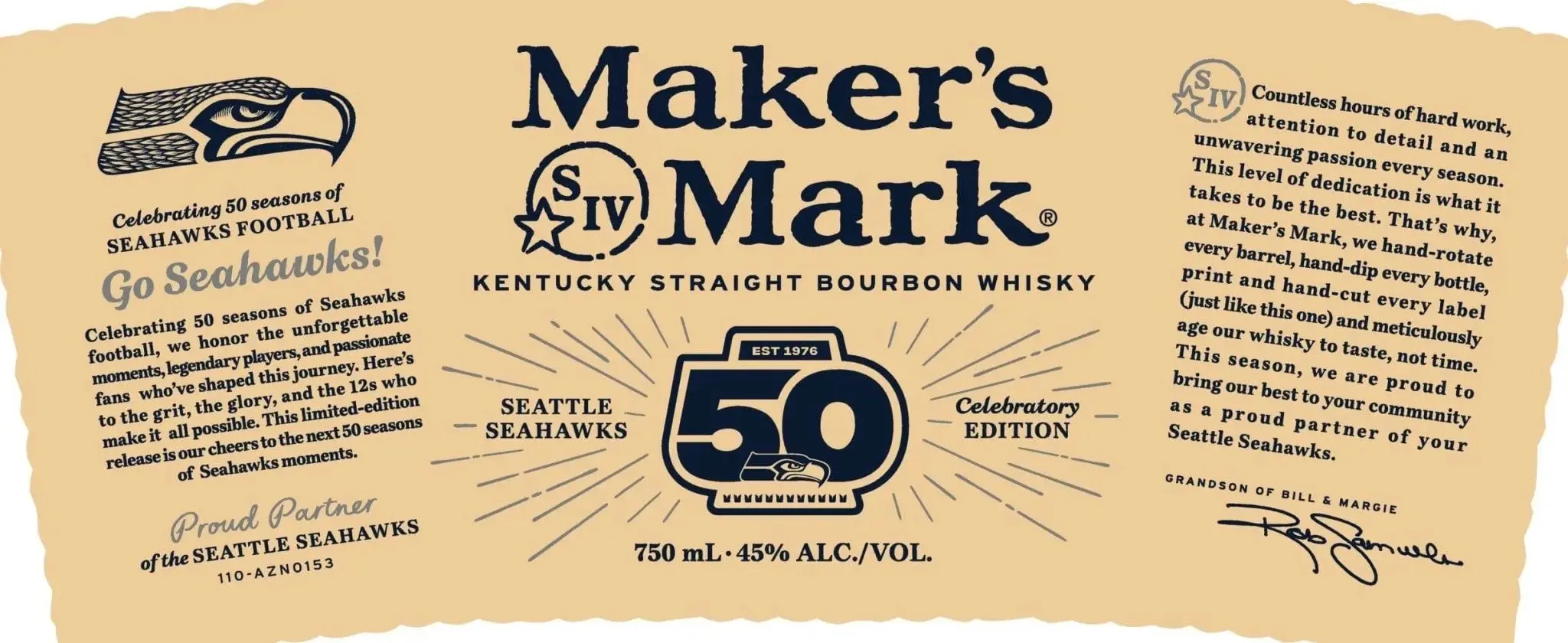 Maker’s Mark Seattle Seahawks 50th Anniversary Edition